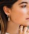 CLUSE Earring Idylle Marble Bar Hoop Earrings silver plated (CLJ52001)